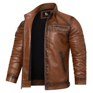 NWT. David Outwear Roadster Leather Jacket